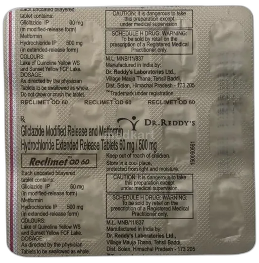 reclimet od 60mg tablet 15's